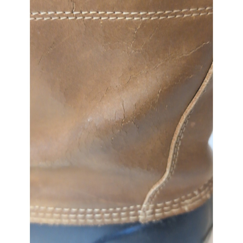 G.H. BASS Harlequin Duck Boots Women's Size 9M – Brown Leather, Moderate Wear - Picture 7 of 7